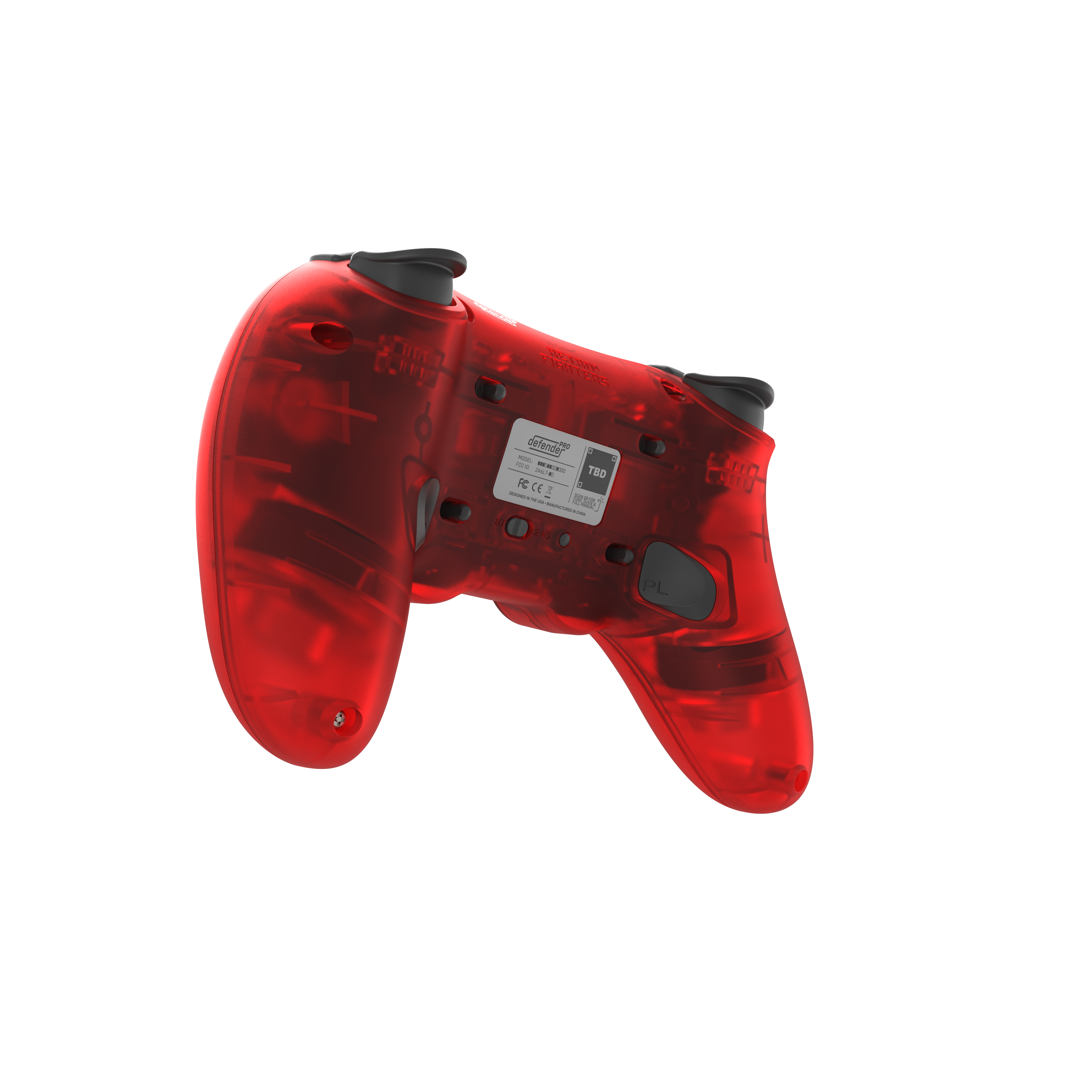Defender Pro Series Wireless Controller - Red