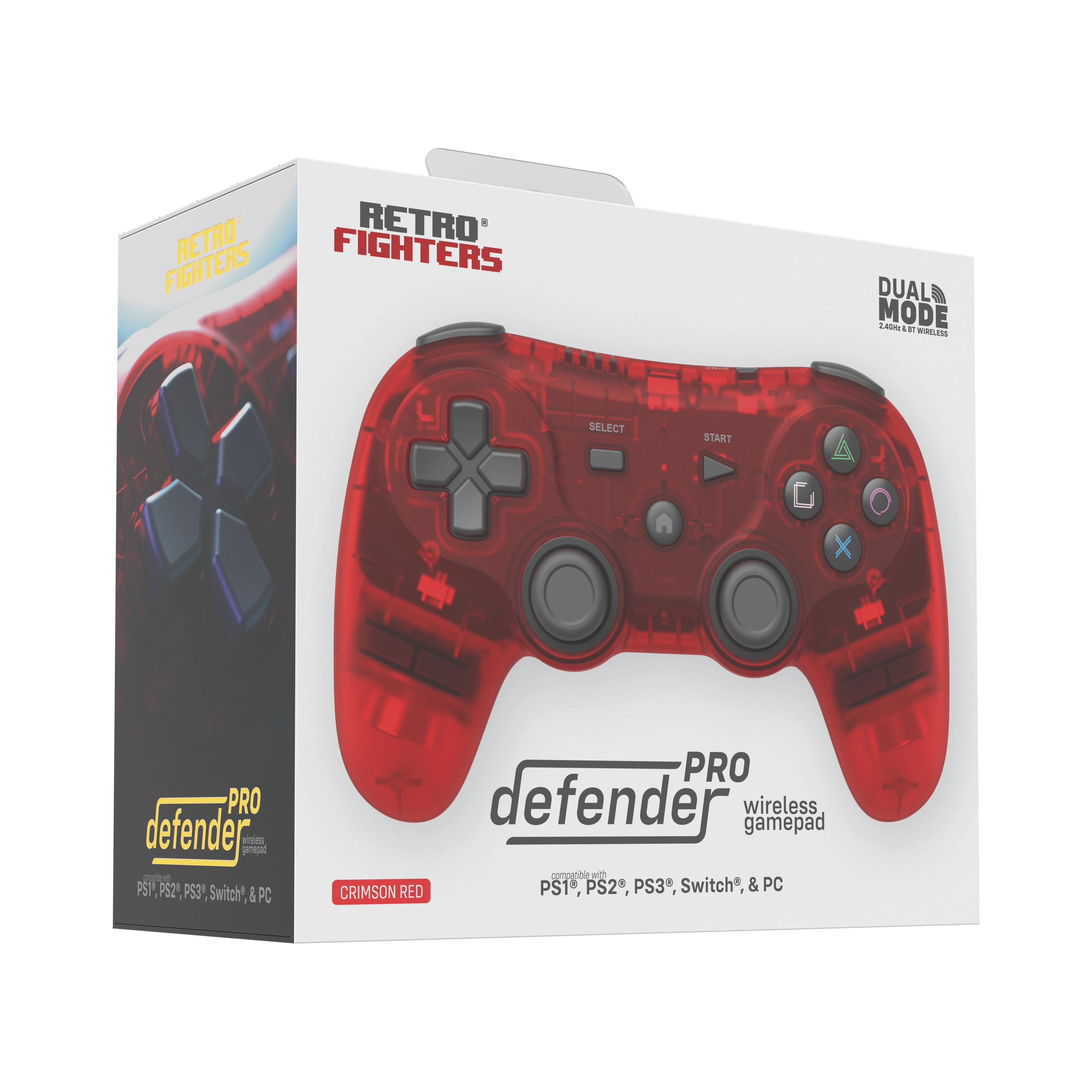 Defender Pro Series Wireless Controller - Red