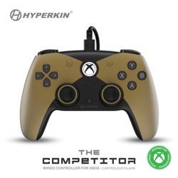 The Competitor Wired Controller Officially Licensed by XBOX - Gold