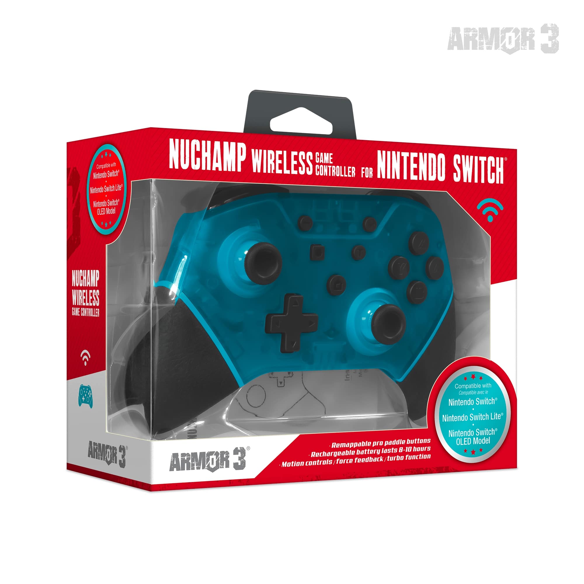 NuChamp Wireless Game Controller - Turquoise