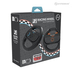 Hyperkin racing wheel packaging on a white background