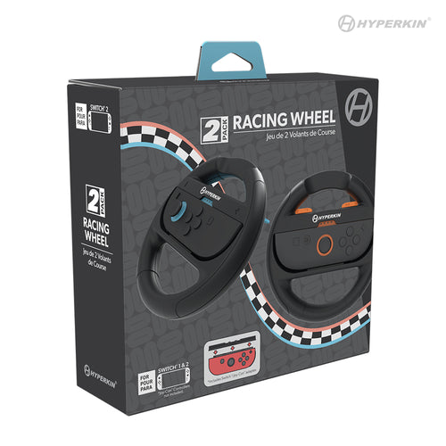 Hyperkin racing wheel packaging on a white background