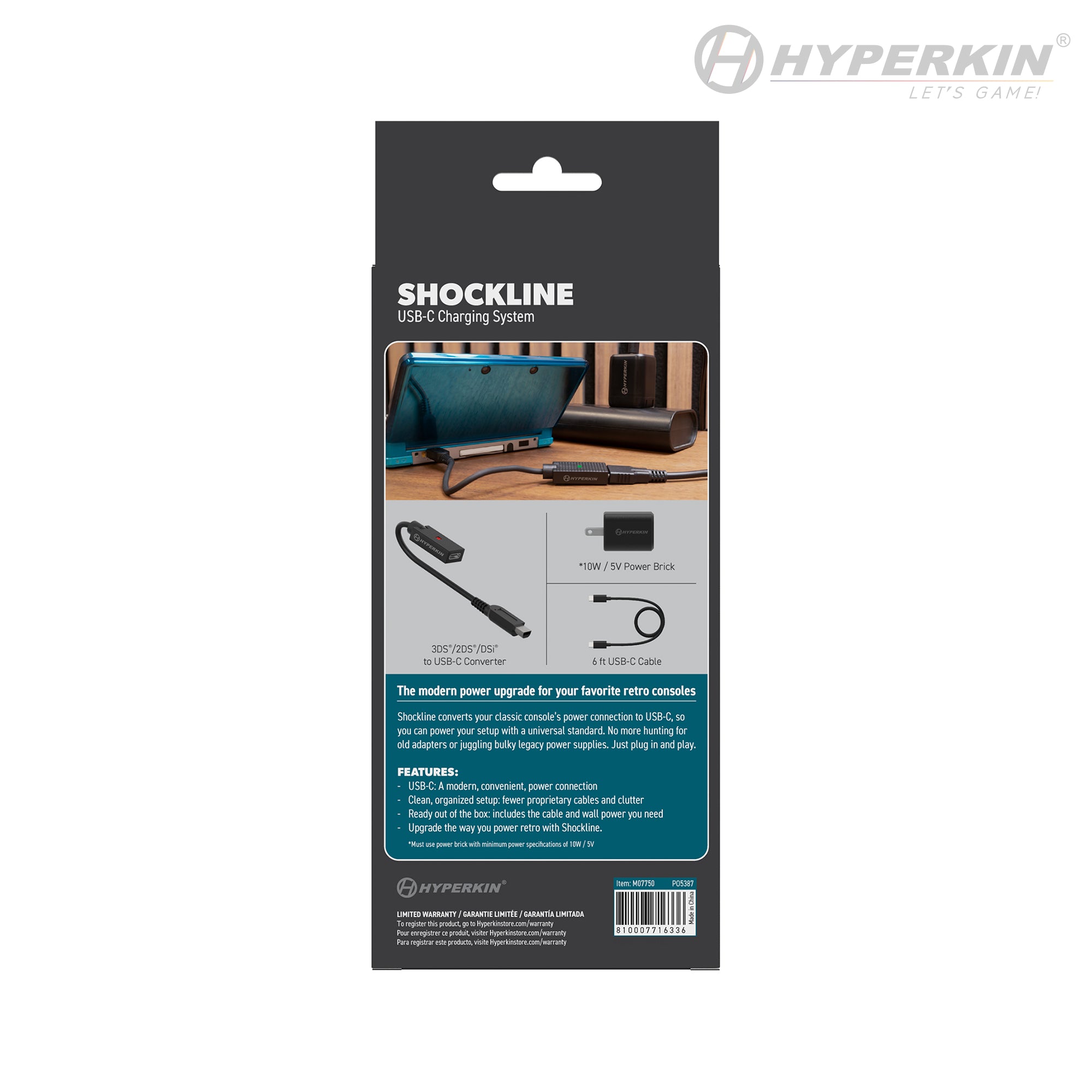 ShockLine Type-C USB Power Supply - 10W/5V
