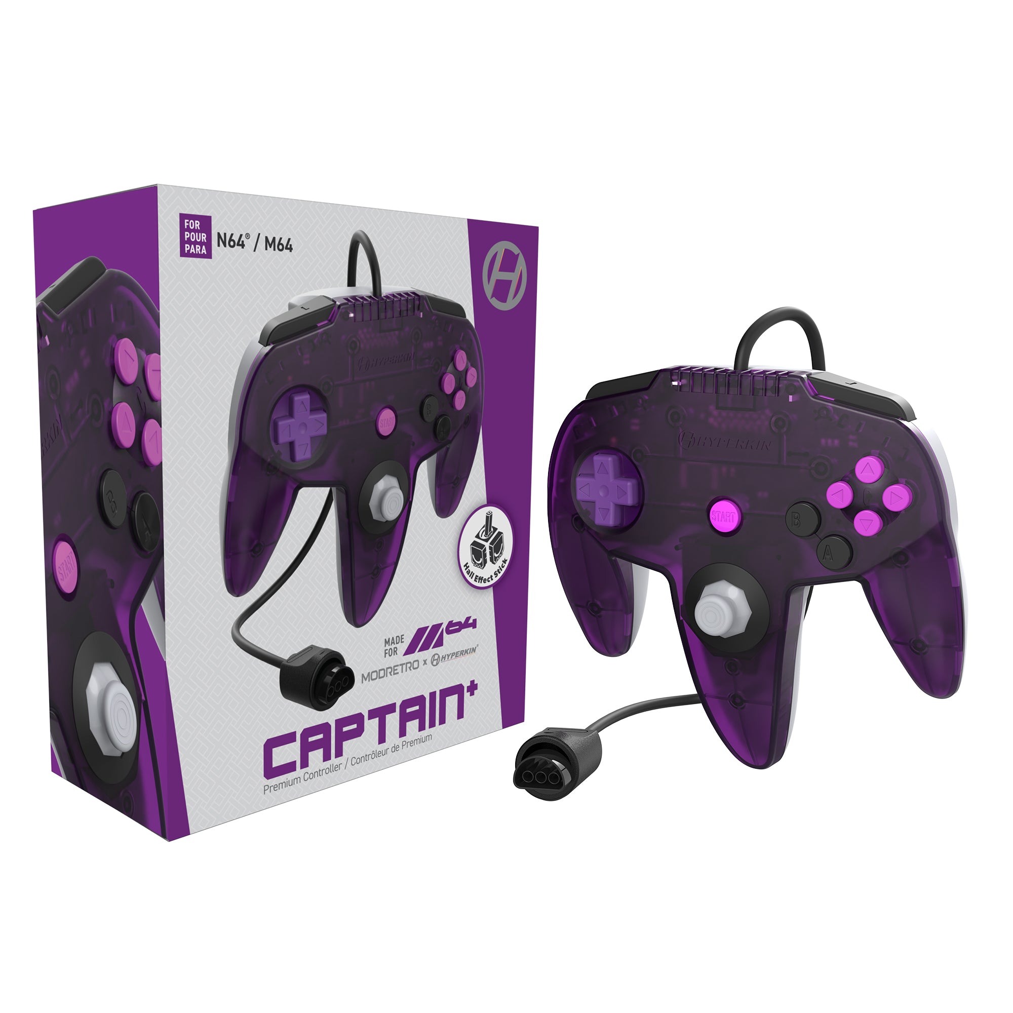 M64 Captain+ Premium Controller Special Edition Lavender - Hyperkin