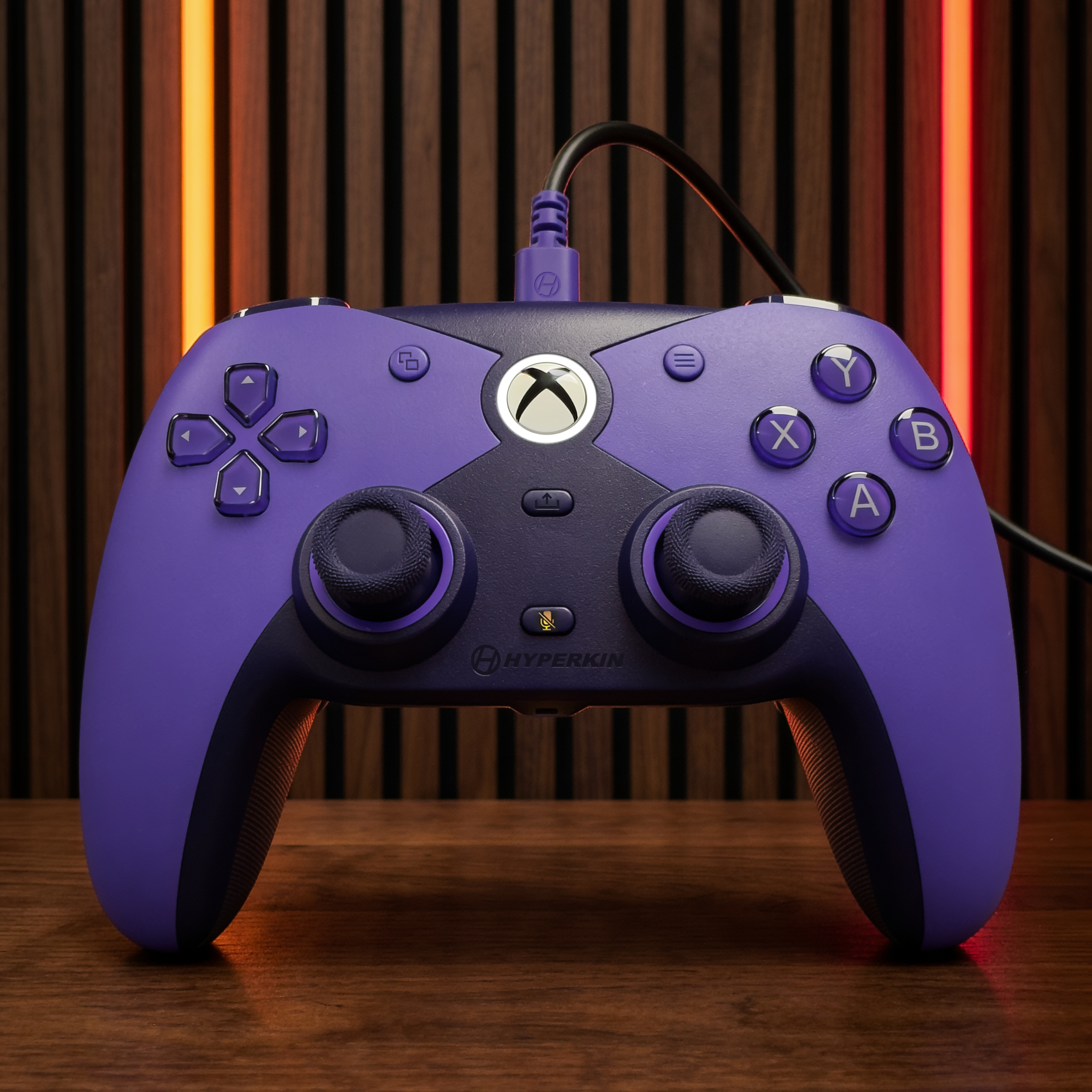 The Competitor Wired Controller Officially Licensed by XBOX - Purple