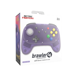 Brawler64 N64 Pro Series Wireless Controller - Atomic Purple