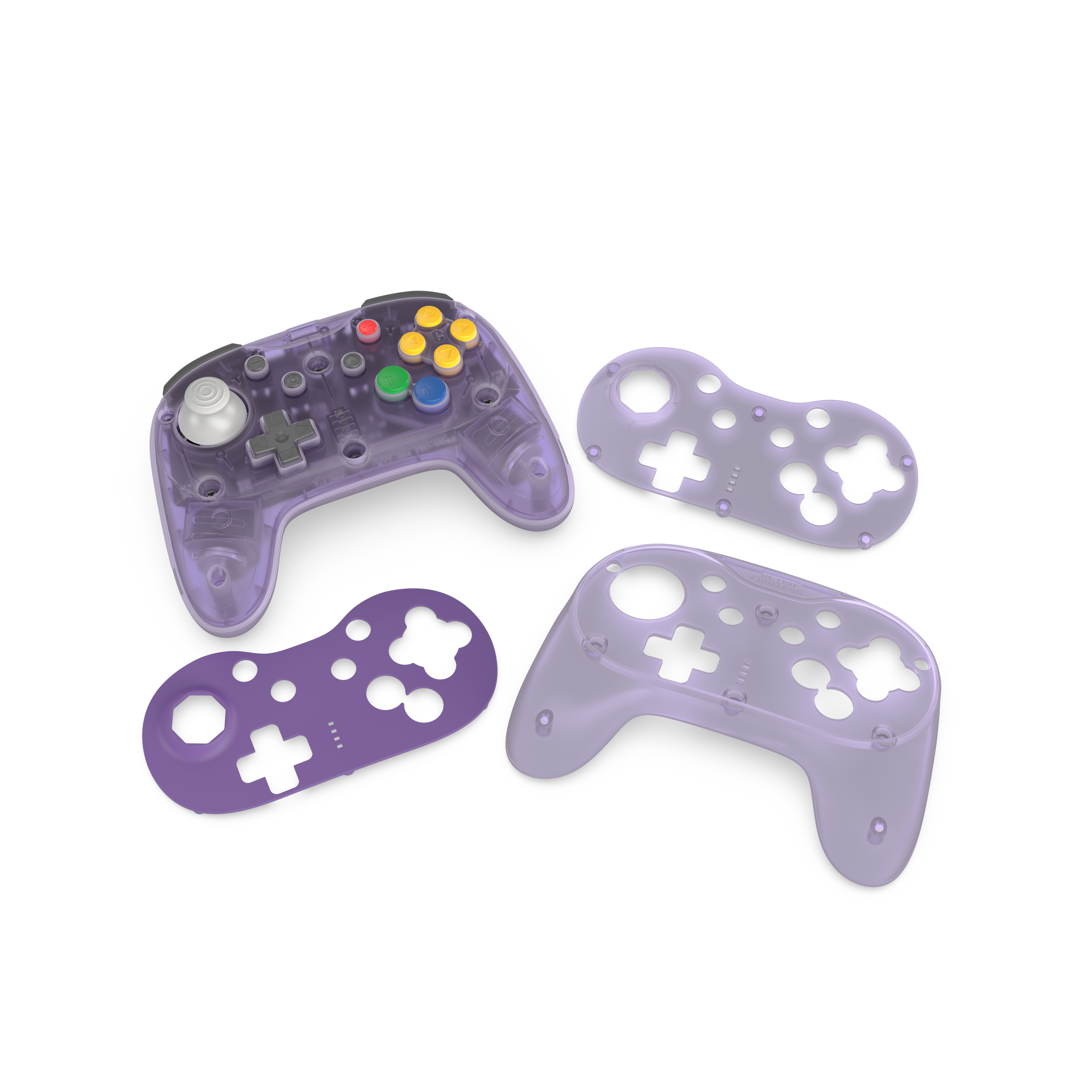 (Contact your Rep) Brawler64 N64 Pro Series Wireless Controller - Atomic Purple