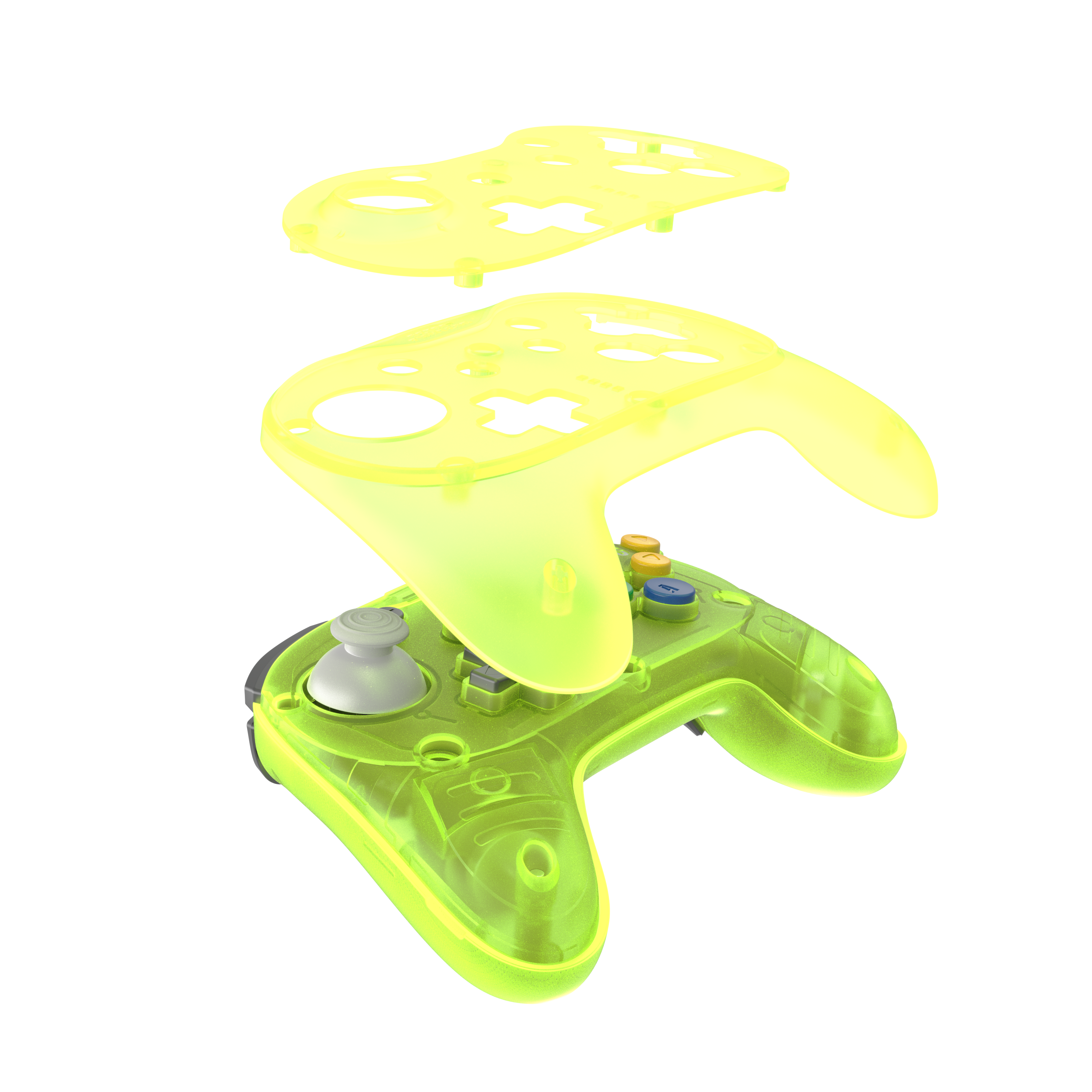 (Contact your Rep) Brawler64 N64 Pro Series Wireless Controller - Extreme Green