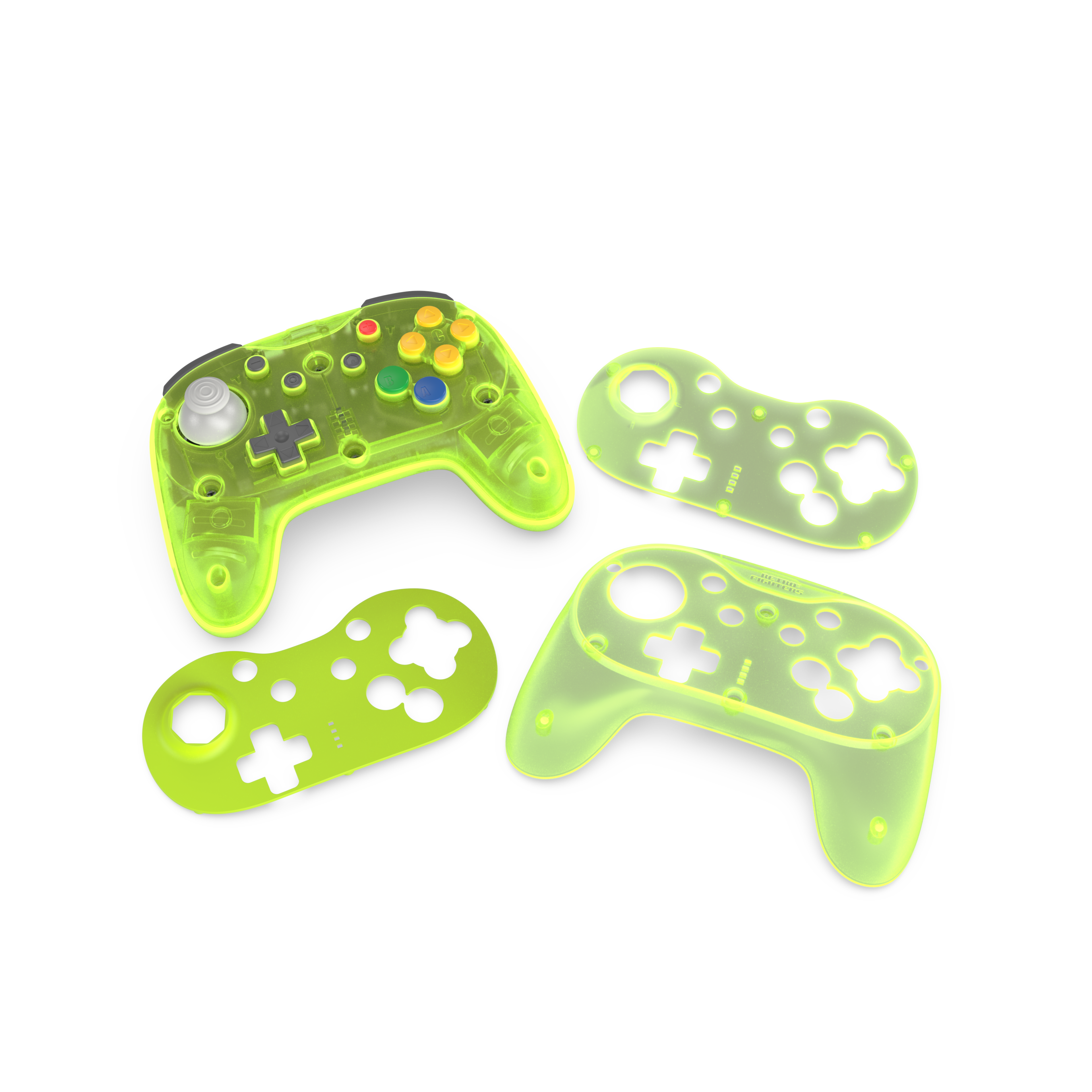 (Contact your Rep) Brawler64 N64 Pro Series Wireless Controller - Extreme Green