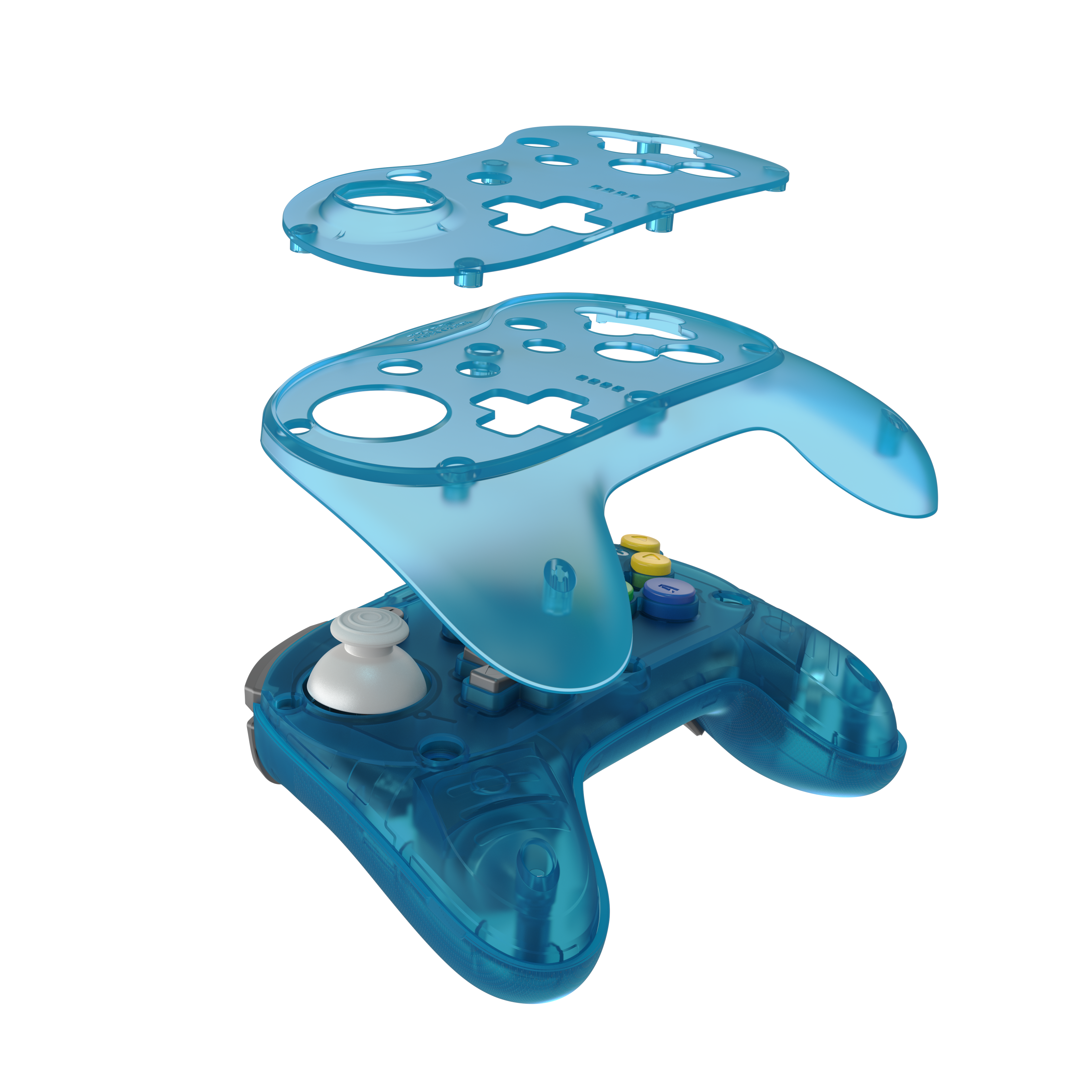 (Contact your Rep) Brawler64 N64 Pro Series Wireless Controller - Ice Blue