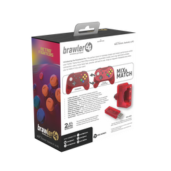 Brawler64 N64 Pro Series Wireless Controller - Watermelon Red