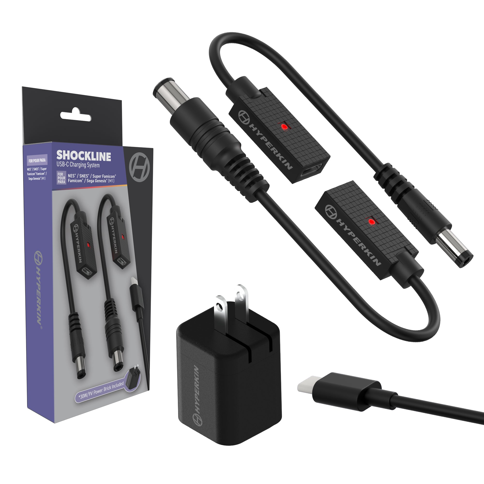 ShockLine Type-C USB Power Supply - 30W/9V
