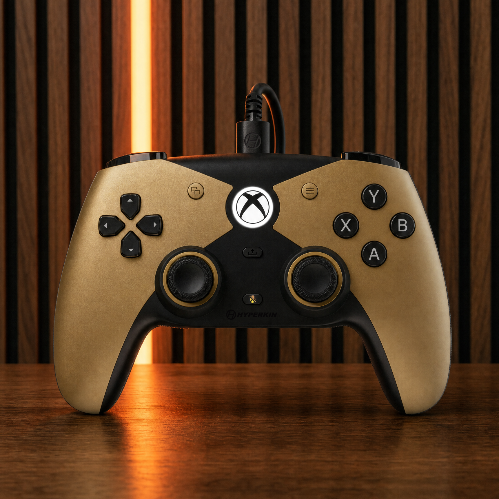 The Competitor Wired Controller Officially Licensed by XBOX - Gold