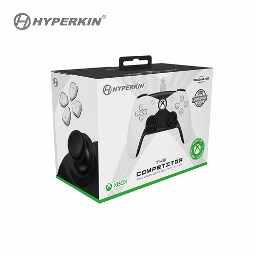 The Competitor Wired Controller Officially Licensed by XBOX - White