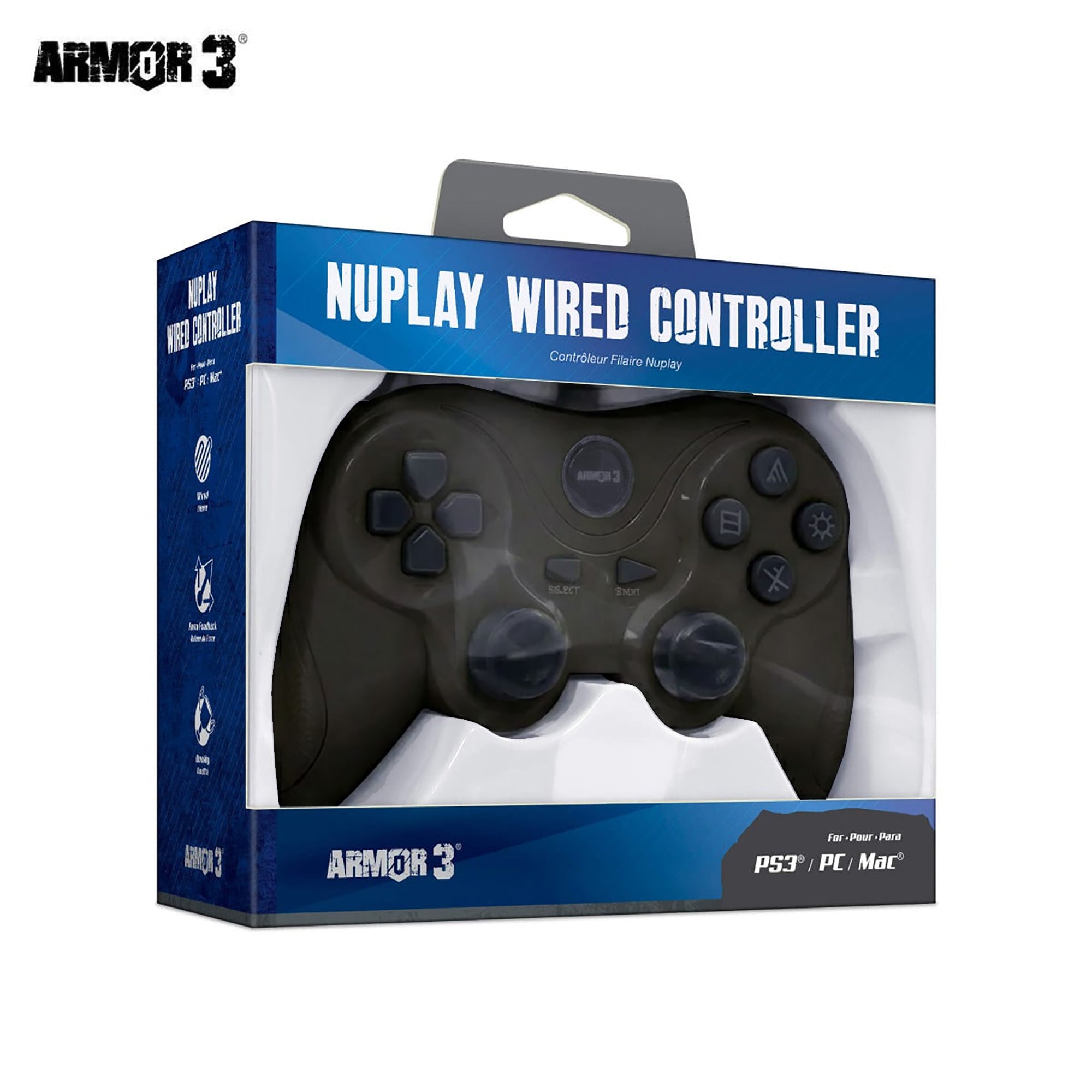 NuPlay PS3® Wired Game Controller Combined