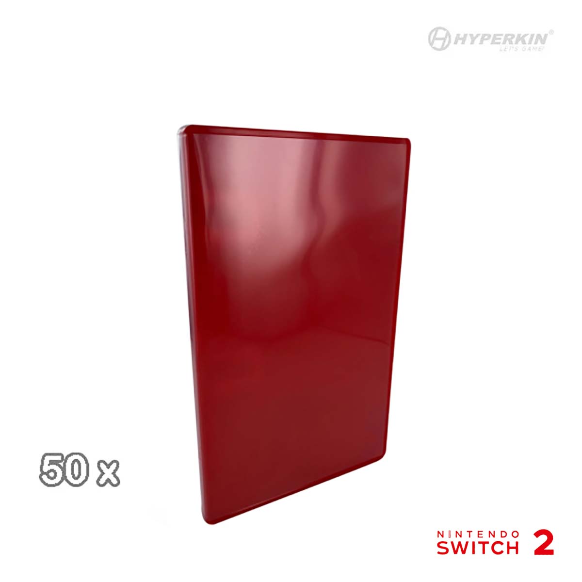 Red case with 'Hyperkin' branding on a white background