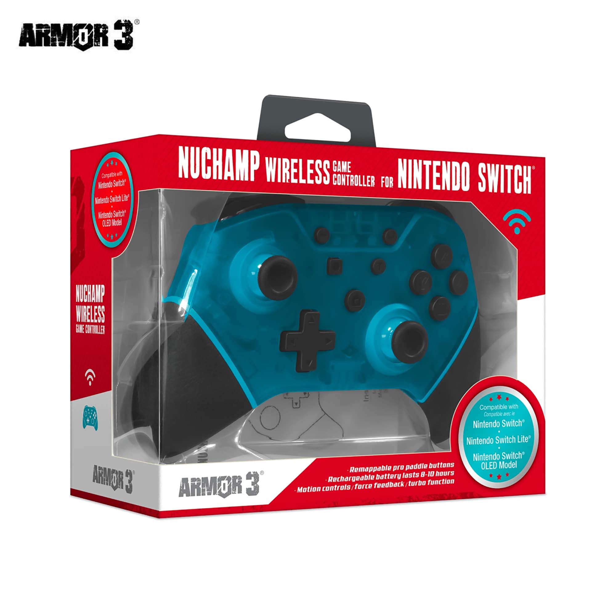 NuChamp Wireless Game Controller - Turquoise