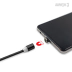 Universal Magnetic Charging Cable Set 6 Pcs - Black