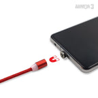 Universal Magnetic Charging Cable Set 6 Pcs - Red