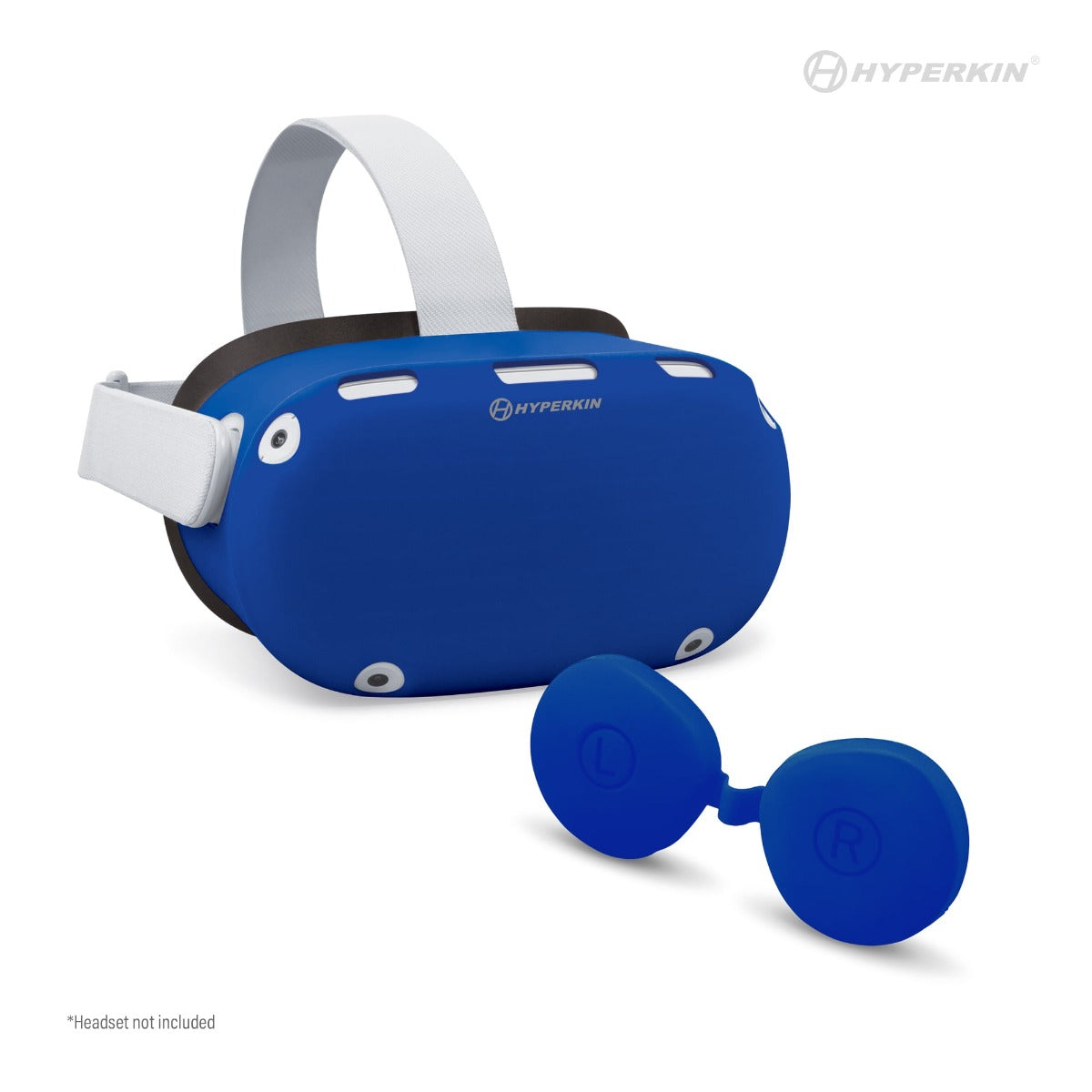 GelShell Headset Silicone Skin & Lens Cover Set - Blue