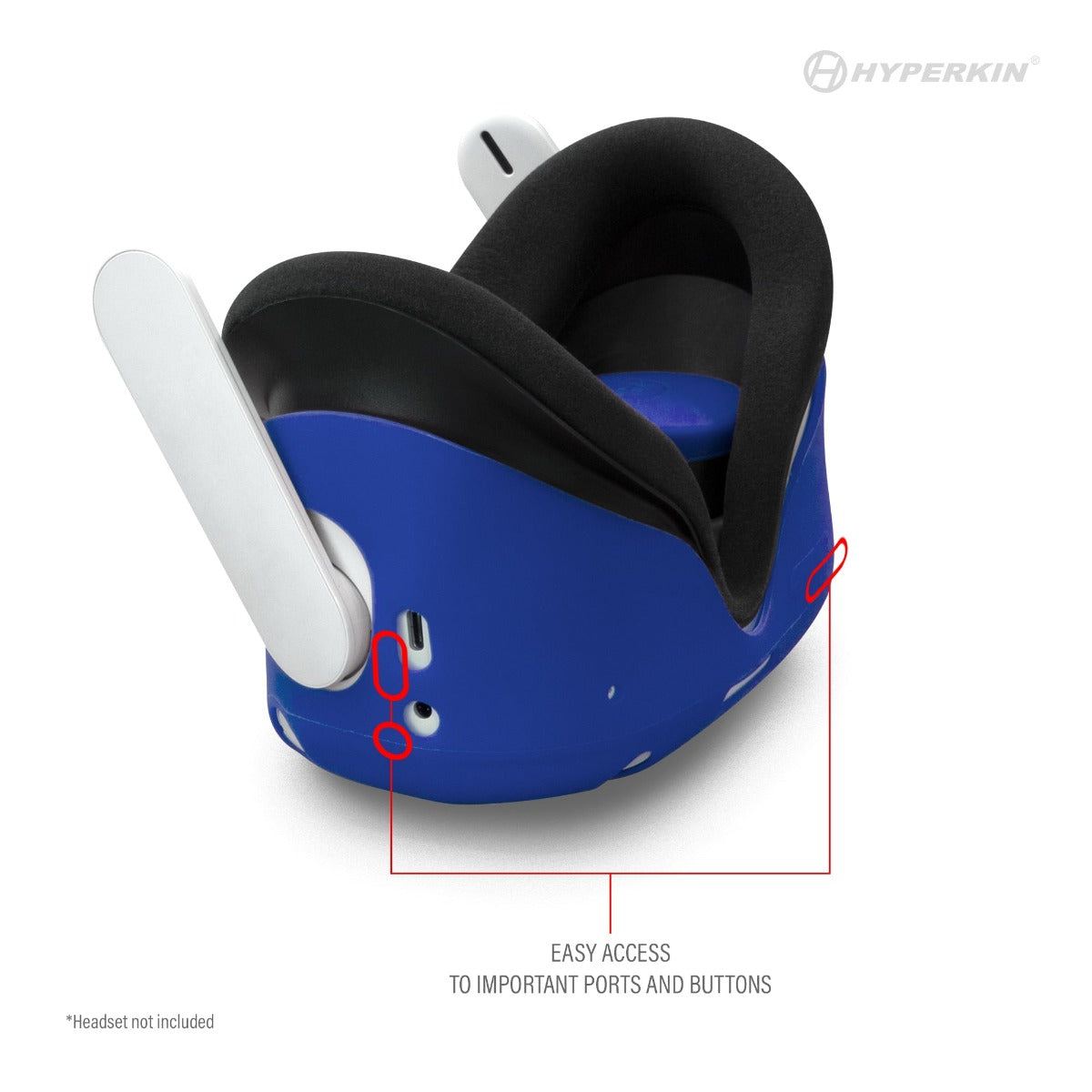 GelShell Headset Silicone Skin & Lens Cover Set - Blue