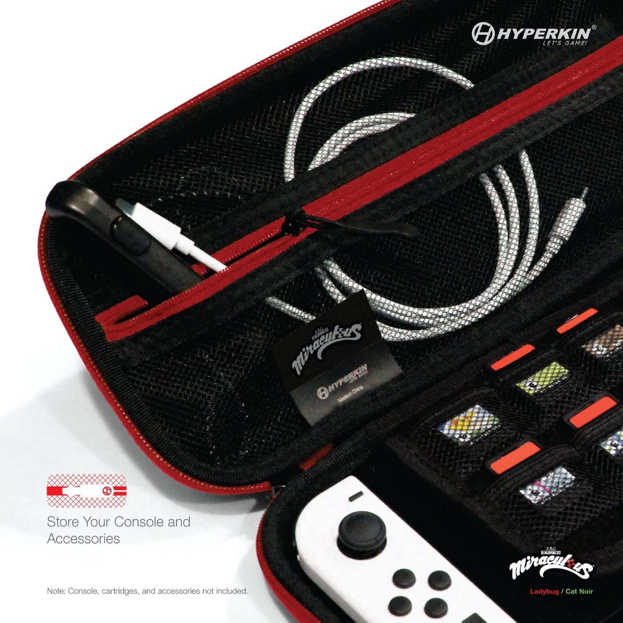 Hyperkin Hard Shell Miraculous Eva Case - LadyBug & Cat Noir