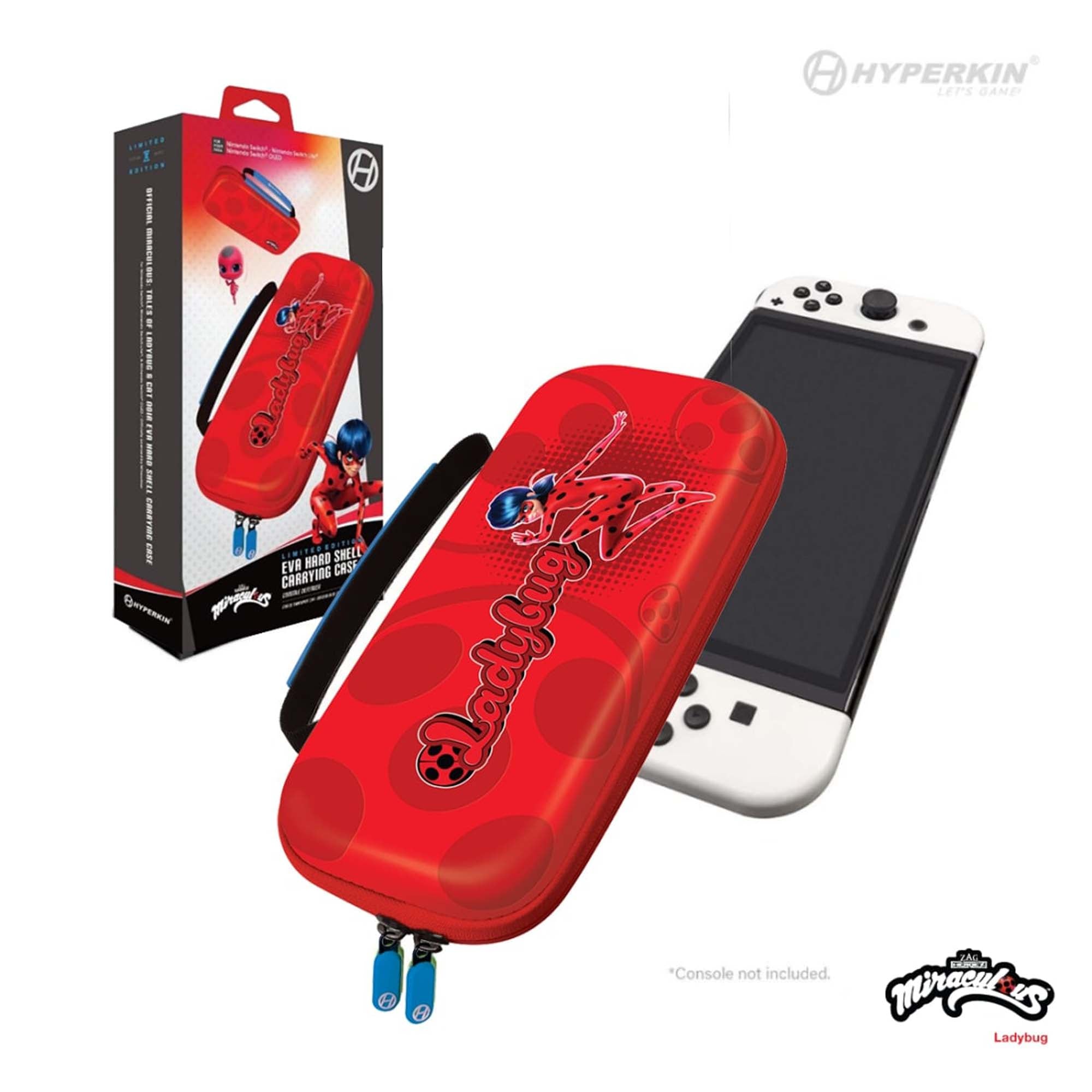 Hyperkin Hard Shell Miraculous Eva Case - LadyBug