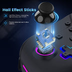 "NuRival" Wireless Hall Effect Stick Game Controller