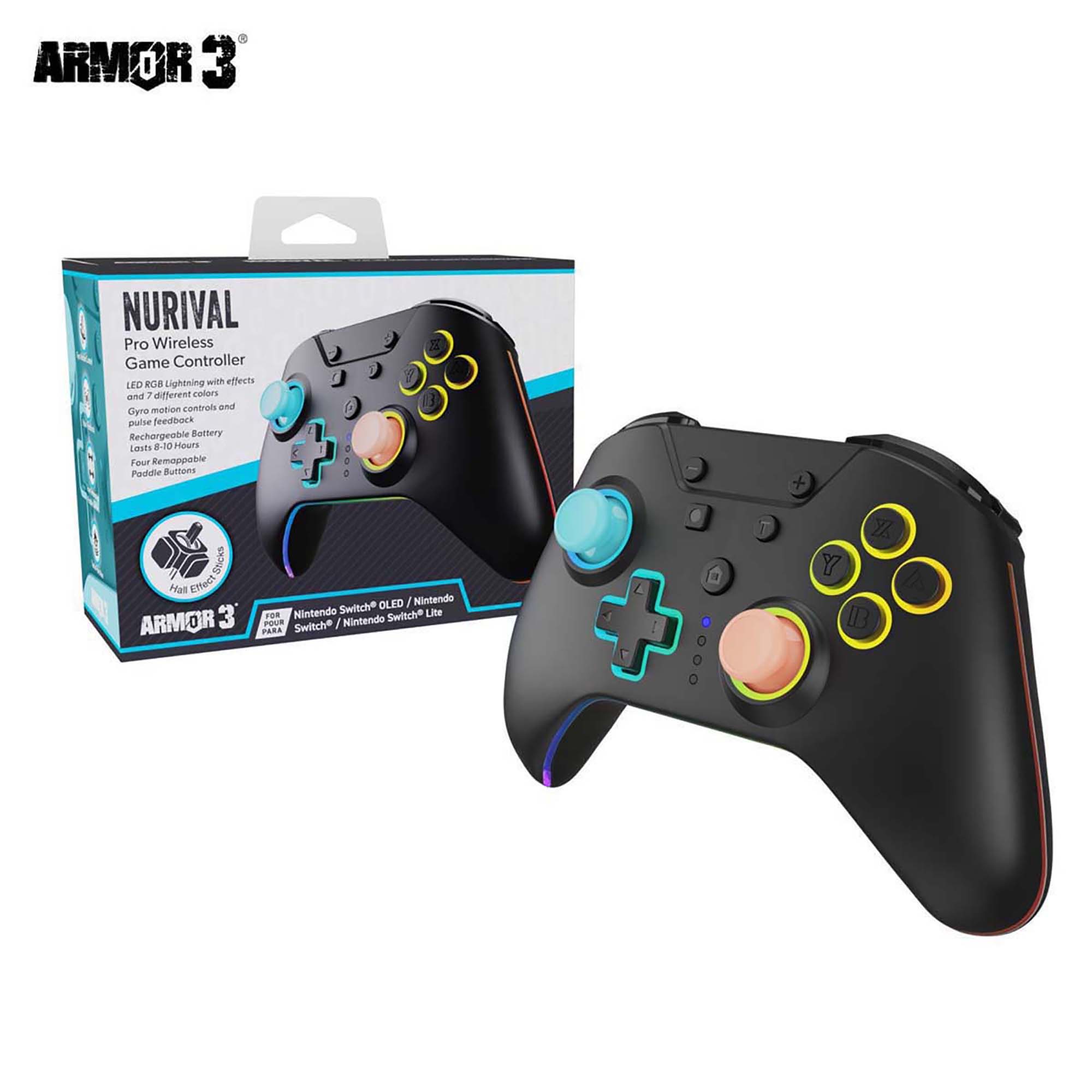 "NuRival" Pro Wireless Game Controller - Armor 3