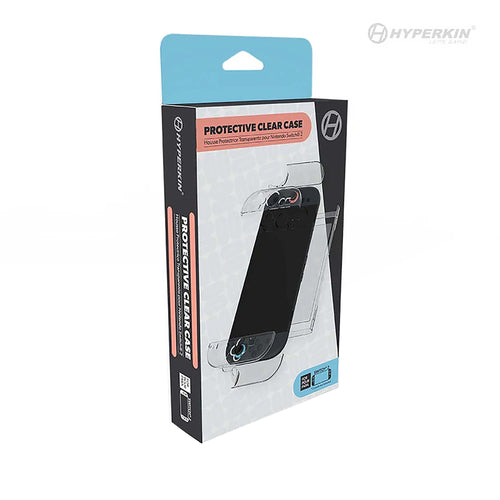 Hyperkin protective clear case packaging on a white background