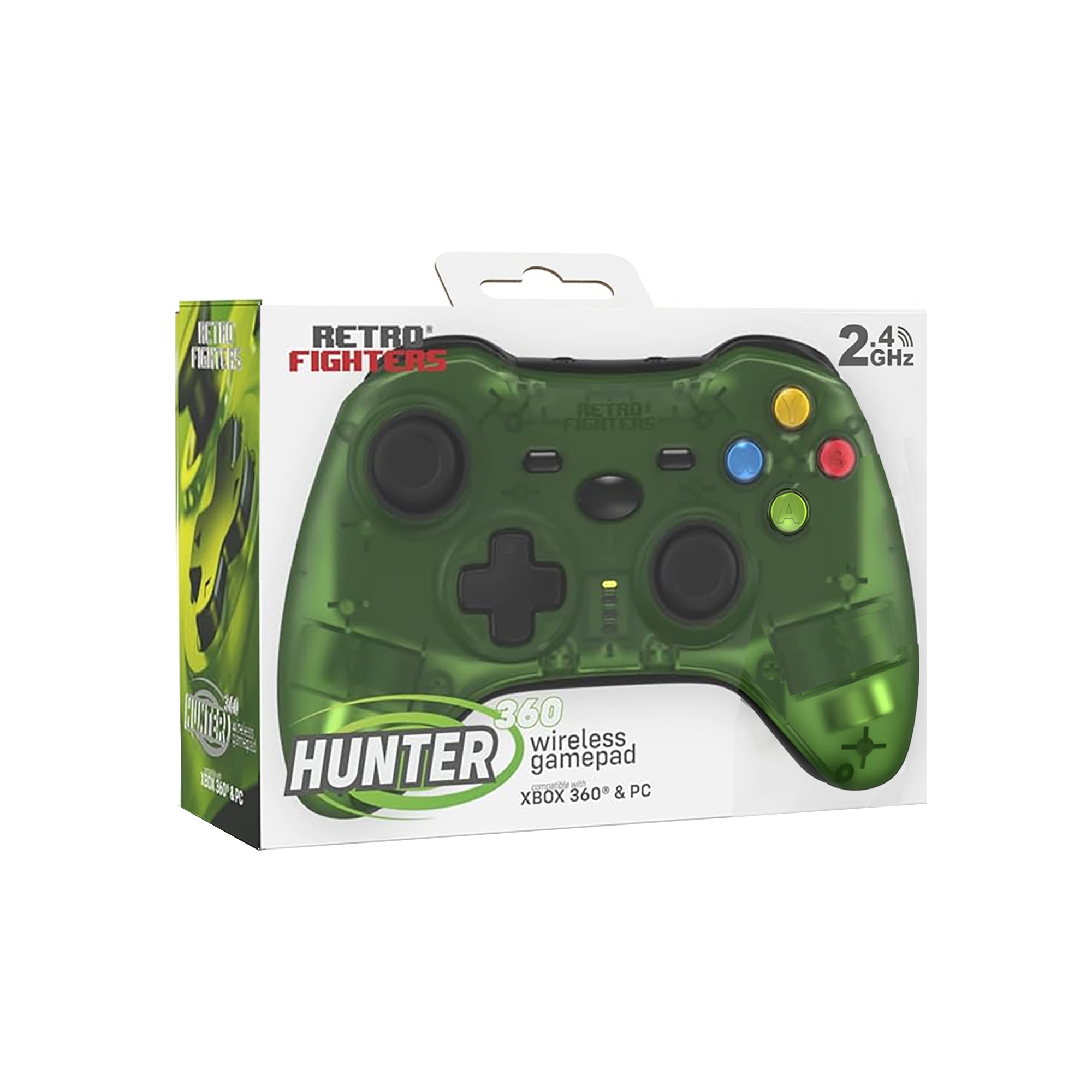 Hunter 360 Wireless Controller - Transparent Green