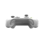 White gaming controller on a white background