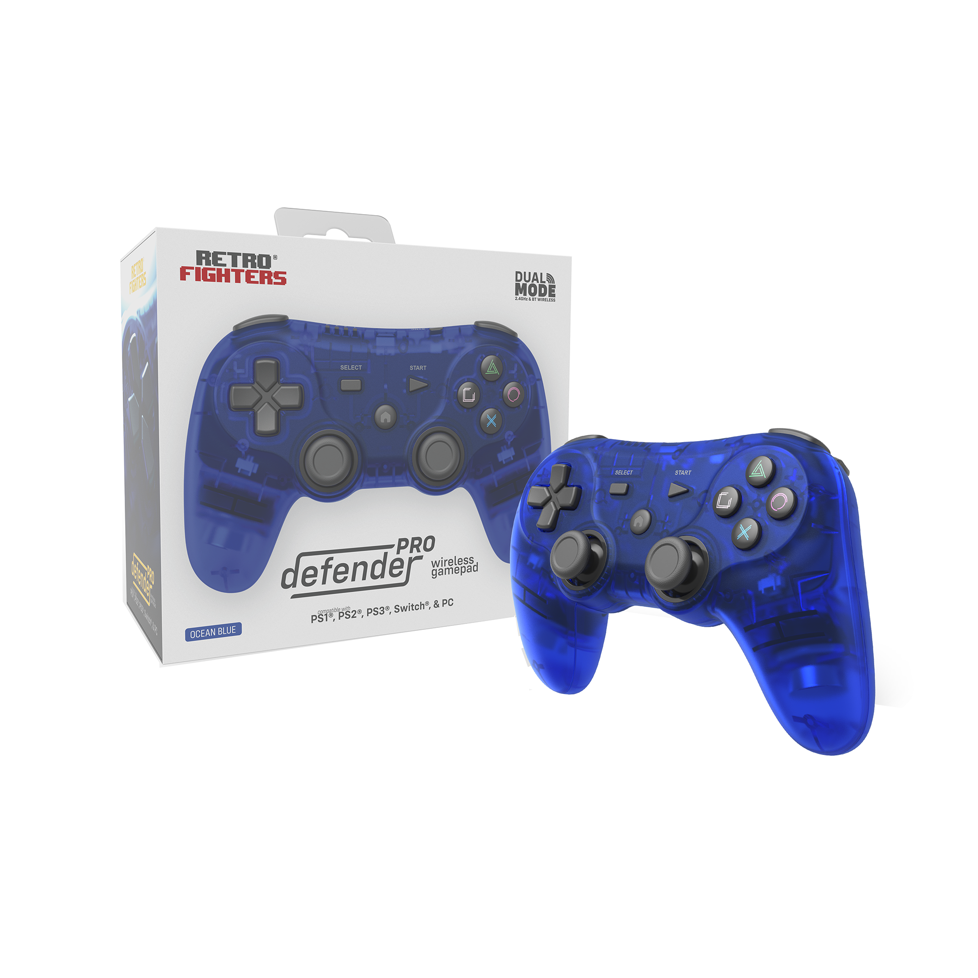 Defender Pro Series Wireless Controller - Blue