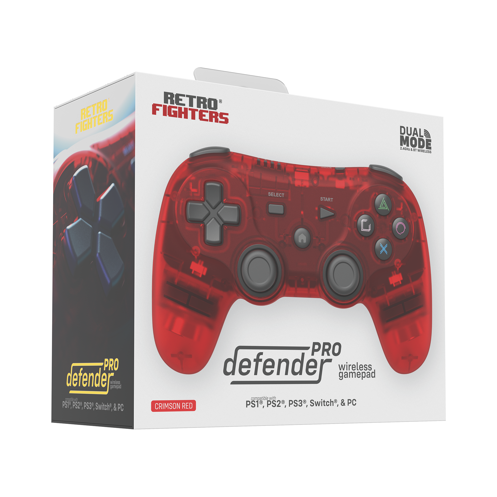 Defender Pro Series Wireless Controller - Red