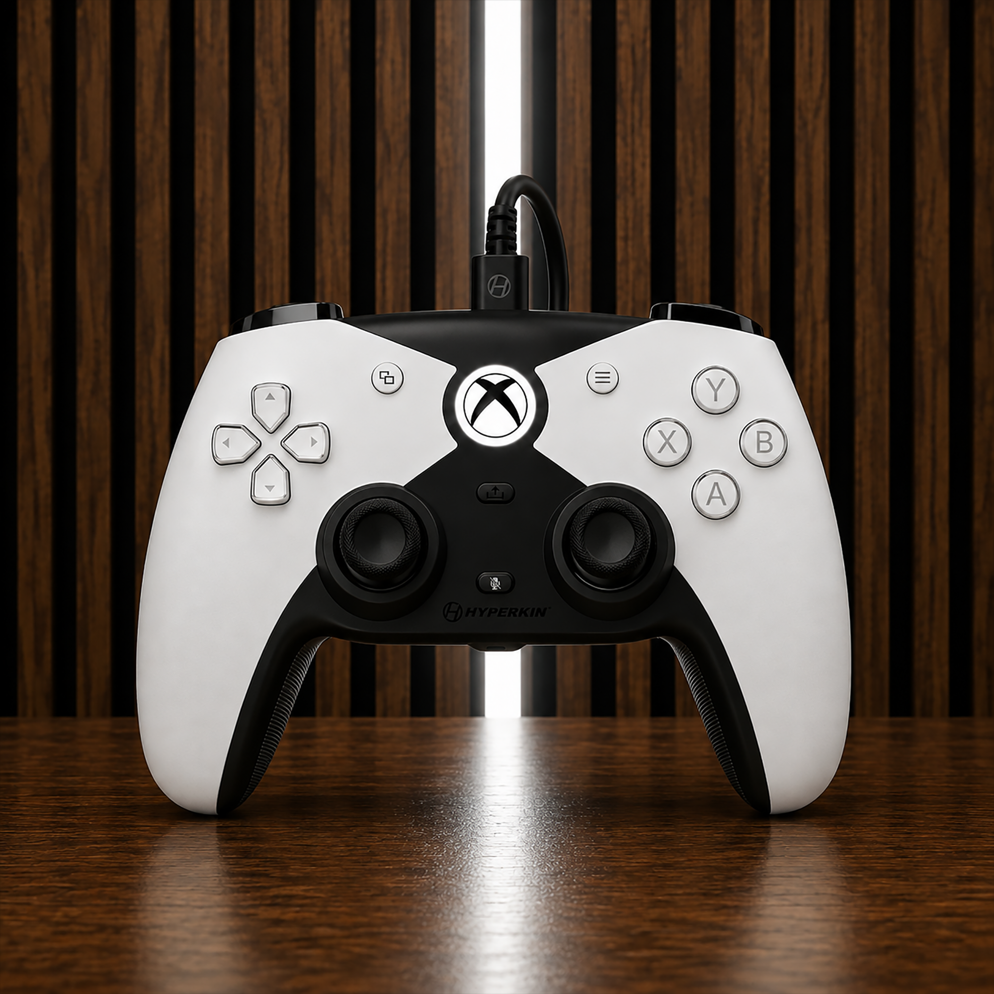 The Competitor Wired Controller Officially Licensed by XBOX - White