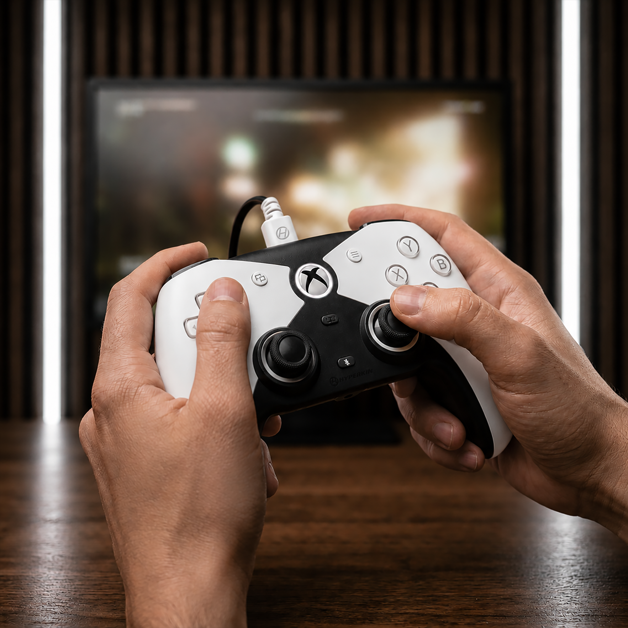 The Competitor Wired Controller Officially Licensed by XBOX - White